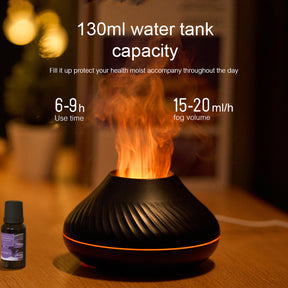 Aroma Diffuser Flame Humidifier Fire Volcano