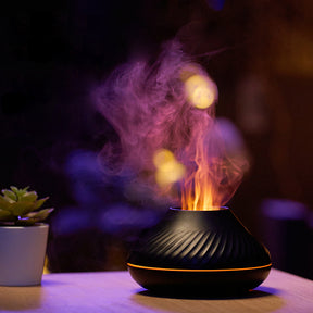 Aroma Diffuser Flame Humidifier Fire Volcano