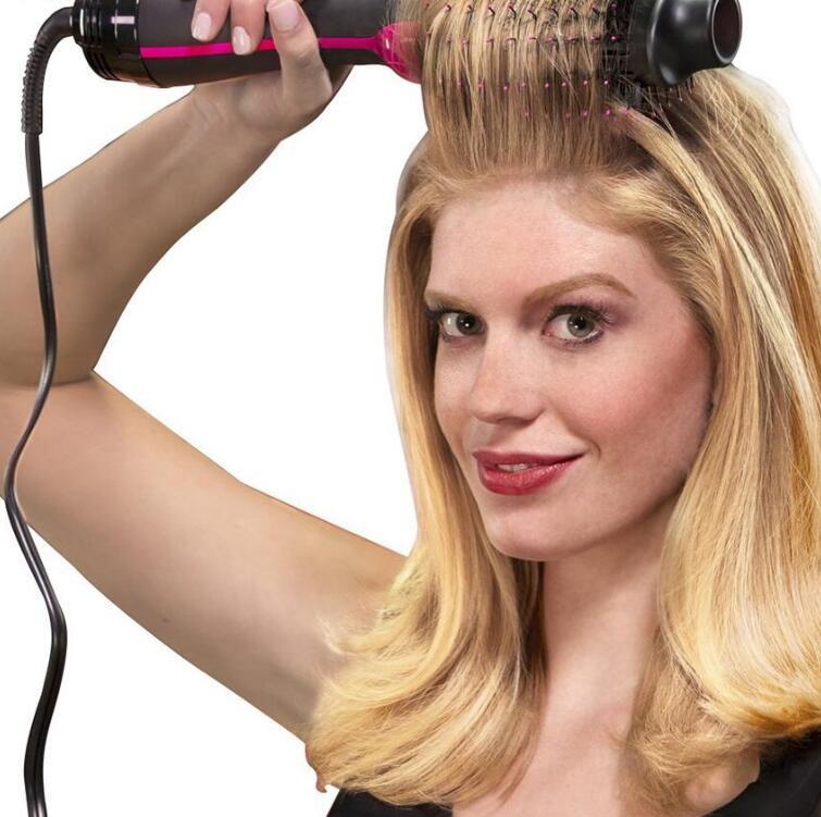 Electric Hair Dryer Multifunctional Comb Straightener & Hair Curler