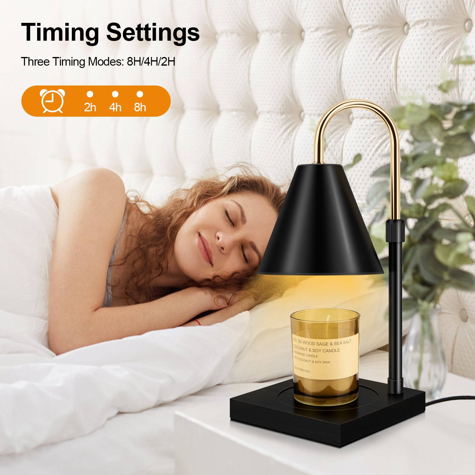 Elevate Your Home Decor with Adjustable Candle Warmer Lamp!