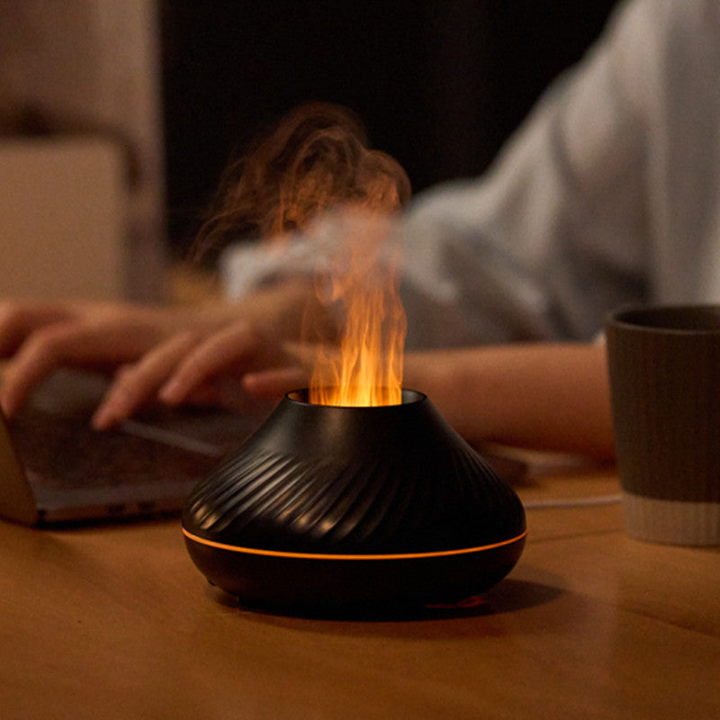 Aroma Diffuser Flame Humidifier Fire Volcano